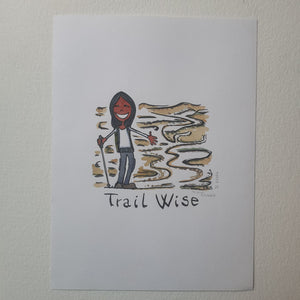 Original Di02356 Trail Wise Girl 30x40cm