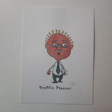 Load image into Gallery viewer, Original Di02359 Traffic planner man 30x40cm artwork