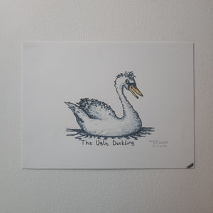 Original Di02376 Teenager ugly duckling 30x40cm artwork