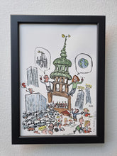 Load image into Gallery viewer, Original Di02745 city debate urbanity illustration