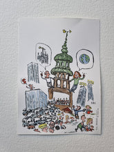 Load image into Gallery viewer, Original Di02745 city debate urbanity illustration