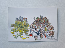 Load image into Gallery viewer, Original Di02746 city by money vs people illustration