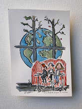 Load image into Gallery viewer, Original Di02756 debate planet illustration