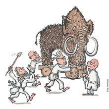 Load image into Gallery viewer, Original Di02758 DNA mammoth hunt illustration