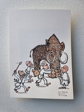 Load image into Gallery viewer, Original Di02758 DNA mammoth hunt illustration