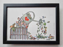 Load image into Gallery viewer, Original Di02822 watering biodiversity illustration