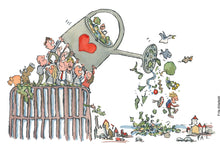 Load image into Gallery viewer, Original Di02822 watering biodiversity illustration