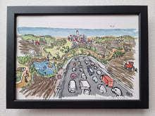 Load image into Gallery viewer, Original Di02824 biodiversity bridge illustration