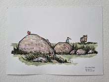Load image into Gallery viewer, Original Di02828 Stones in Landscape illustration