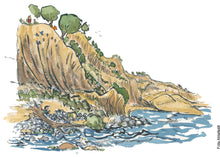 Load image into Gallery viewer, Original Di02829 Coastal erosion illustration