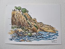 Load image into Gallery viewer, Original Di02829 Coastal erosion illustration
