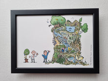 Load image into Gallery viewer, Original Di02832 Biodiversity pot vs nature park illustration