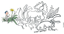 Load image into Gallery viewer, Original Di02847 Dark biodiversity illustration