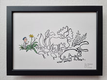 Load image into Gallery viewer, Original Di02847 Dark biodiversity illustration