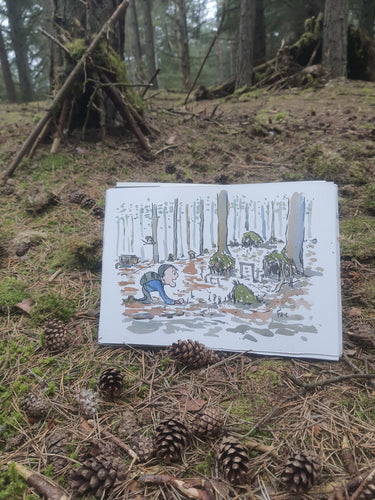 Dj00286 Original drawing Magical forest
