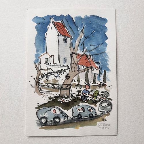 Dj00292 Original drawing By church