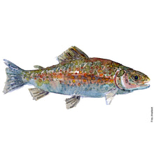 Load image into Gallery viewer, Dw00049 Original A4 Trout freshwater fish