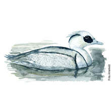 Load image into Gallery viewer, Dw00157 Original A4 Smew watercolor