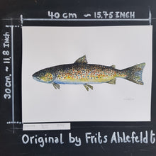 Load image into Gallery viewer, Dw00815 Original Trout watercolor
