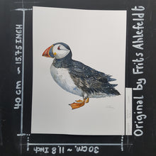 Load image into Gallery viewer, Dw00857Original Atlantic puffin watercolor