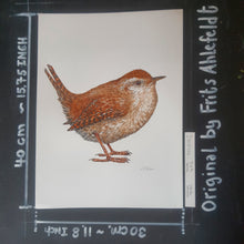 Load image into Gallery viewer, Dw00906 Original Eurasian wren watercolor