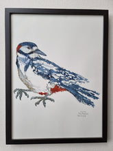 Load image into Gallery viewer, Dw01259 Original Spotted woodpecker watercolor