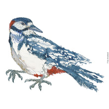 Load image into Gallery viewer, Dw01259 Original Spotted woodpecker watercolor