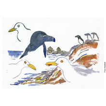 Load image into Gallery viewer, Original Ert119 Birds christiansø watercolor A5