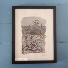 Load image into Gallery viewer, Original Ert145 Birds Lille taarn watercolor A5