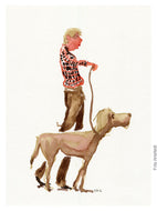 Pw005 Original A4 size Watercolor of people