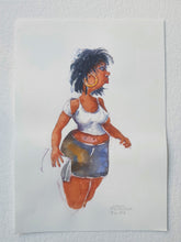 Load image into Gallery viewer, Pw008 Original A4 size Watercolor of people