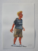 Load image into Gallery viewer, Pw012 Original A4 size Watercolor of people