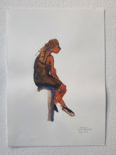 Load image into Gallery viewer, Pw014 Original A4 size Watercolor of people