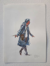 Load image into Gallery viewer, Pw018 Original A4 size Watercolor of people