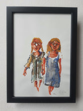 Load image into Gallery viewer, Pw020 Original A4 size Watercolor of people