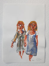 Load image into Gallery viewer, Pw020 Original A4 size Watercolor of people