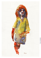 Pw021 Original A4 size Watercolor of people