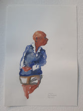 Load image into Gallery viewer, Pw026 Original A4 size Watercolor of people