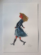Load image into Gallery viewer, Pw028 Original A4 size Watercolor of people