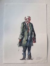 Load image into Gallery viewer, Pw029 Original A4 size Watercolor of people