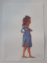Load image into Gallery viewer, Pw030 Original A4 size Watercolor of people