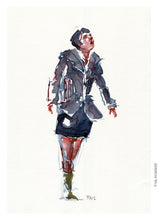 Load image into Gallery viewer, Pw032 Original A4 size Watercolor of people