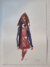 Load image into Gallery viewer, Pw033 Original A4 size Watercolor of people
