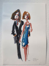 Load image into Gallery viewer, Pw034 Original A4 size Watercolor of people