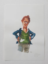 Load image into Gallery viewer, Pw042 Original A4 size Watercolor of people