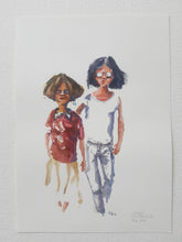Load image into Gallery viewer, Pw045 Original A4 size Watercolor of people