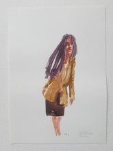 Load image into Gallery viewer, Pw046 Original A4 size Watercolor of people
