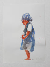 Load image into Gallery viewer, Pw048 Original A4 size Watercolor of people