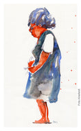 Pw048 Original A4 size Watercolor of people