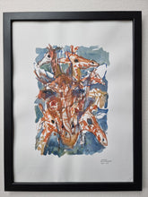 Load image into Gallery viewer, ZOO-015 Original giraffe watercolor